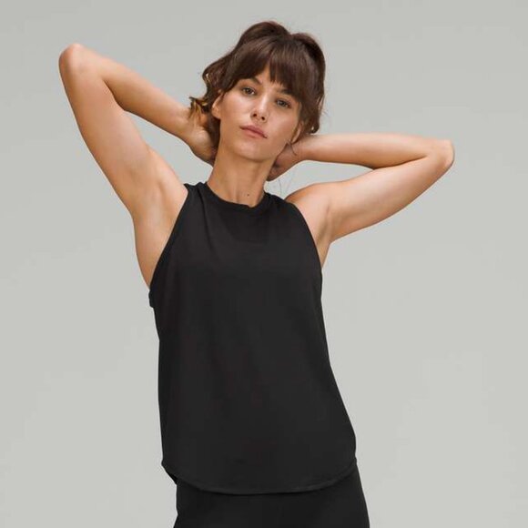 Lululemon Women's High Neck Running and Training Tank Top - Black - Picture 1 of 5